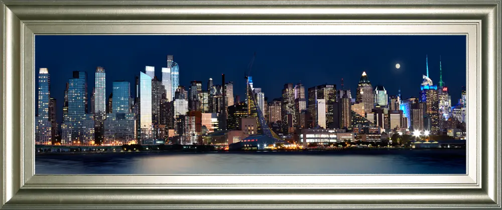 New York At Night XI Framed Print Wall Art-1