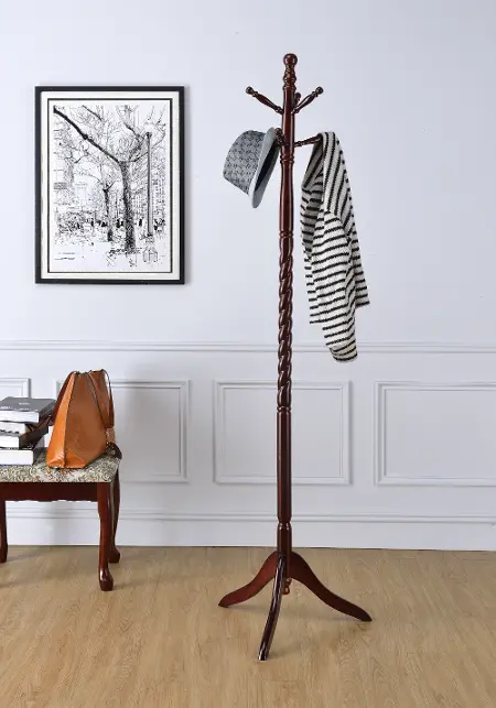 Traditional Cherry Wood Coat Rack Rc Willey Traditional Cherry Wood Coat Rack Rc, Cherry Wooden Coat Rack