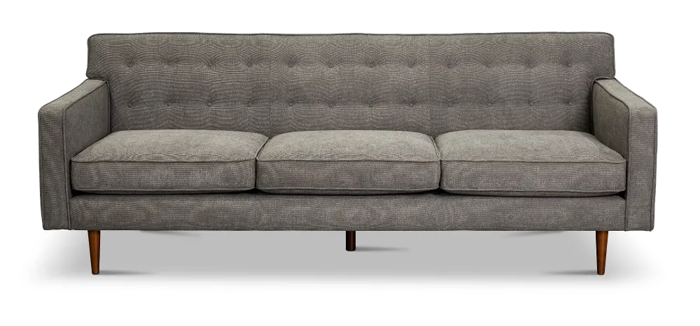 Rosa Mid-Century Modern Storm Gray Sofa-1