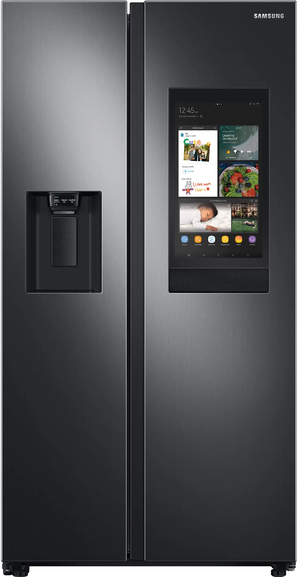 RS22T5561SG Samsung 22.5 cu ft Side by Side Refrigerator - Counter Depth Black Stainless Steel-1