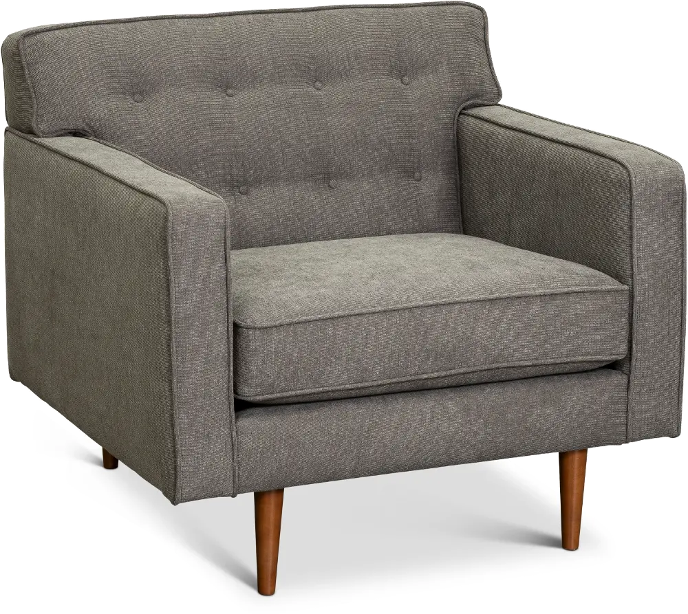 Rosa Mid Century Modern Storm Gray Chair-1