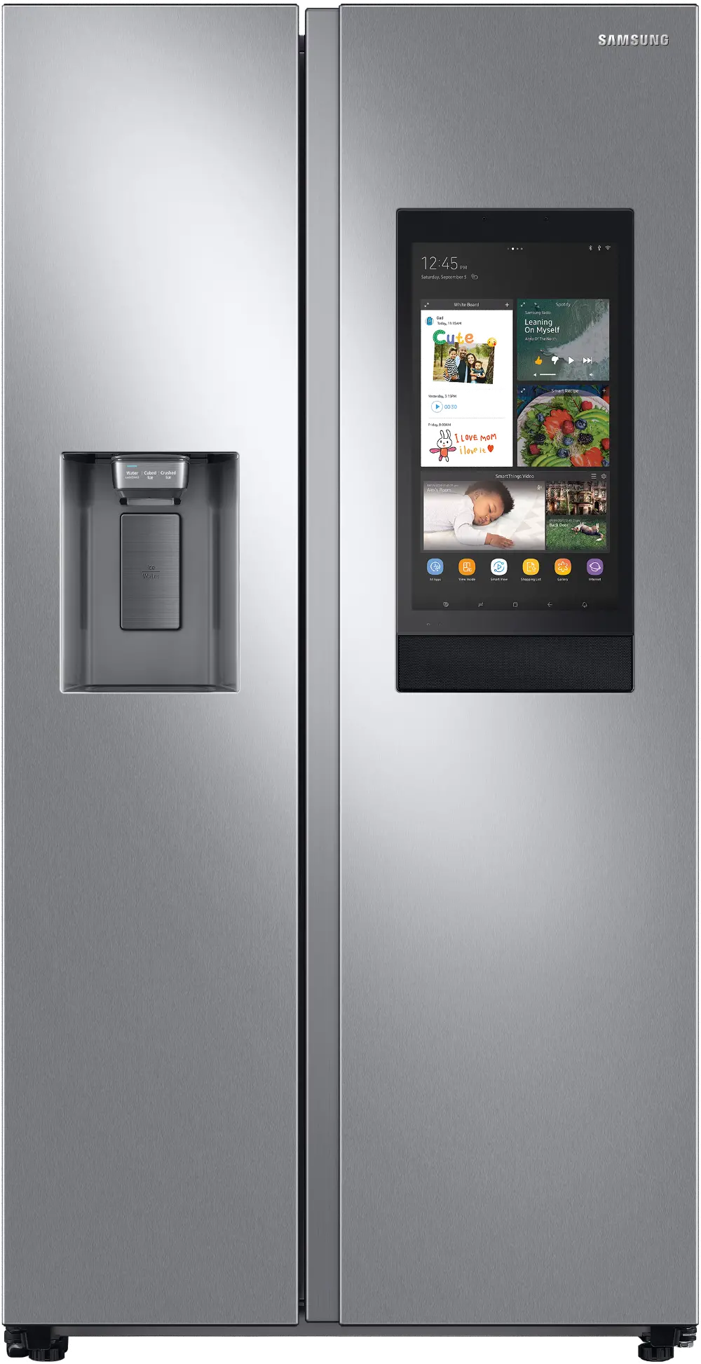 RS22T5561SR Samsung 22.5 cu ft Side by Side Refrigerator - Counter Depth Stainless Steel-1