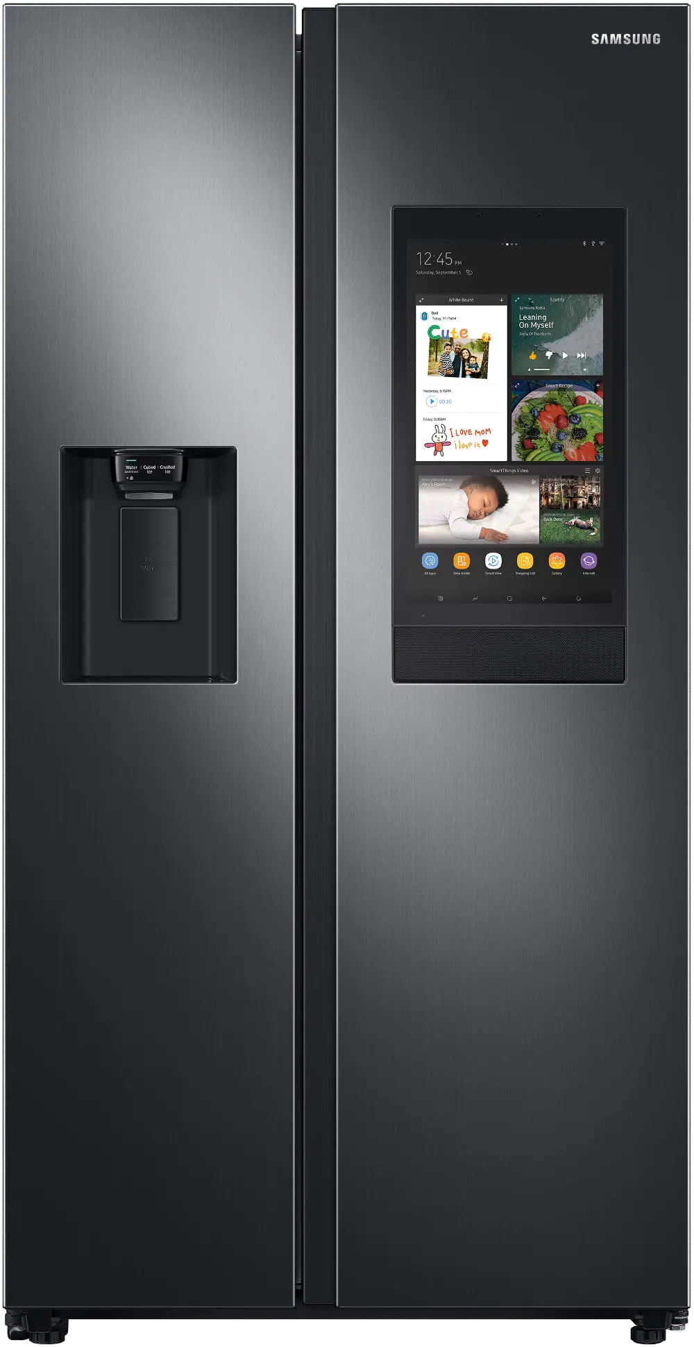 RS27T5561SG Samsung 26.7 cu ft Side by Side Refrigerator - Black Stainless Steel-1