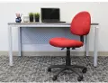 Red Microfiber Task Office Chair