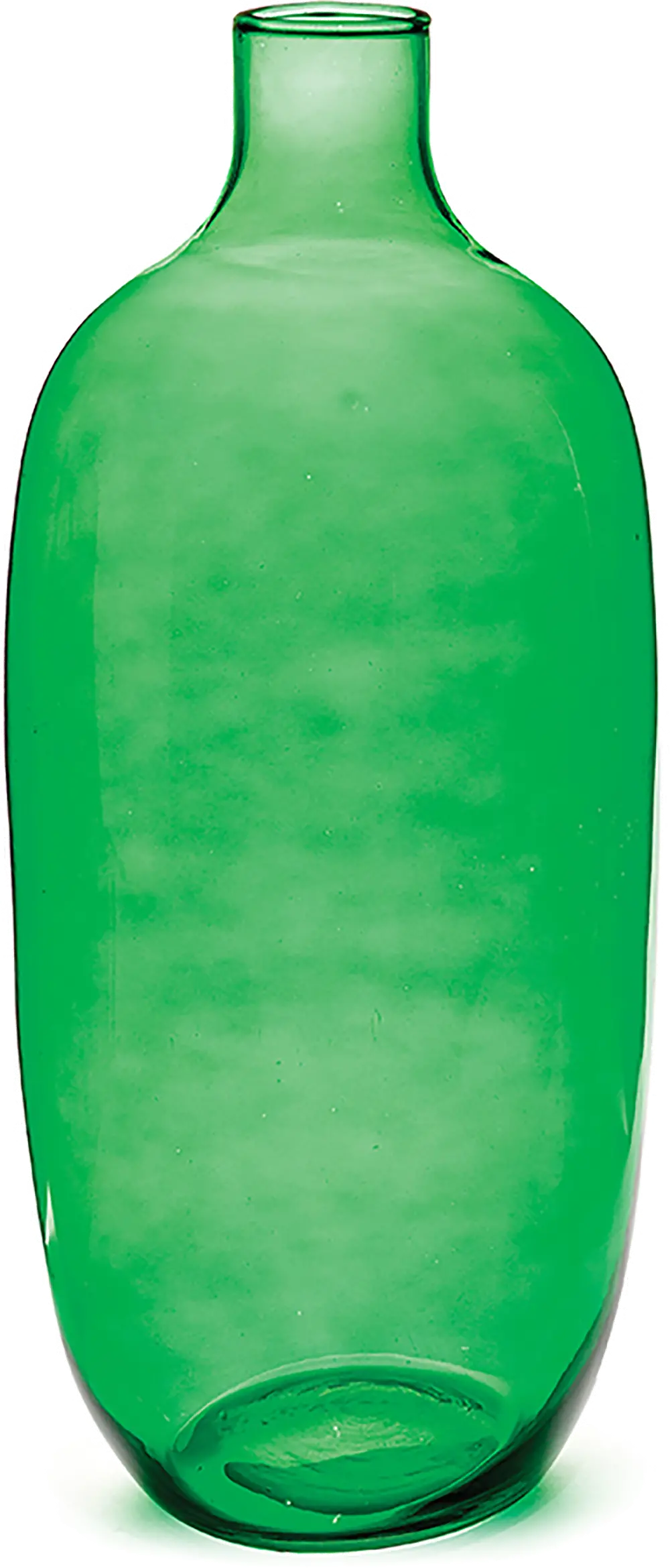 19 Inch Green Glass Vase - Bryson-1