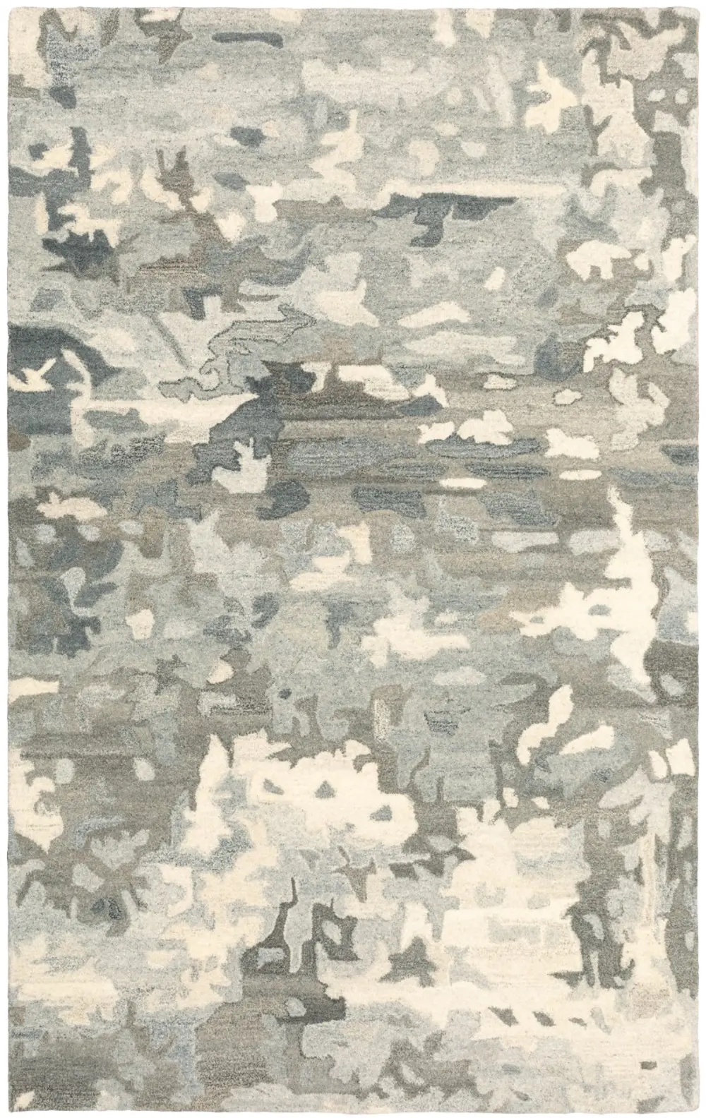 5 x 8 Medium Beige and Gray Area Rug - Anastasia-1