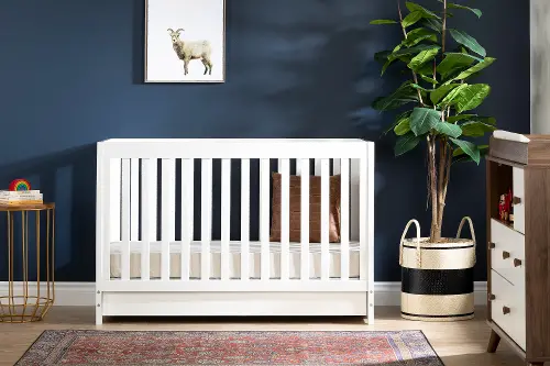 White crib modern sale