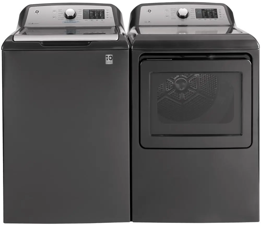 .GEC-720-D/G-ELE--PR GE Electric Top Load Washer and Dryer - Diamond Gray, 720-1