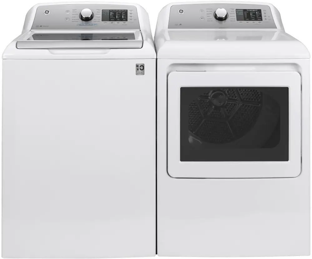 KIT GE Top Load Washer and Gas Dryer - White 725-1