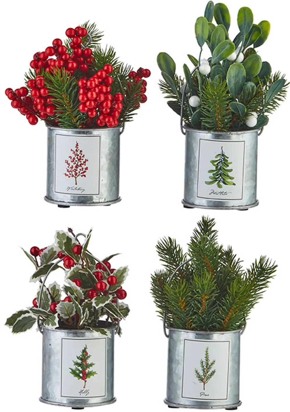 Assorted Holiday Botanical Arrangement Ornament-1