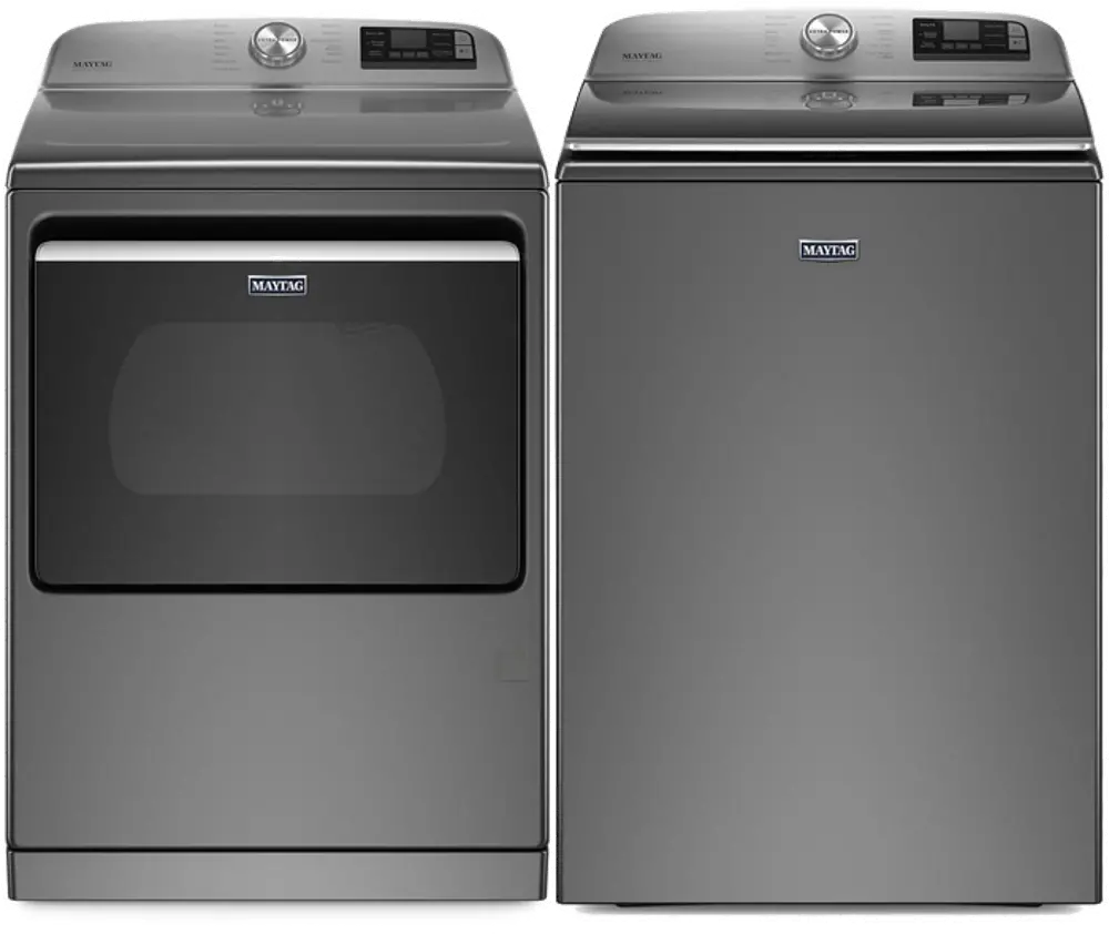 .MAT-7230-SLT-GAS-PR Whirlpool 4855 Laundry Pair - White Gas-1