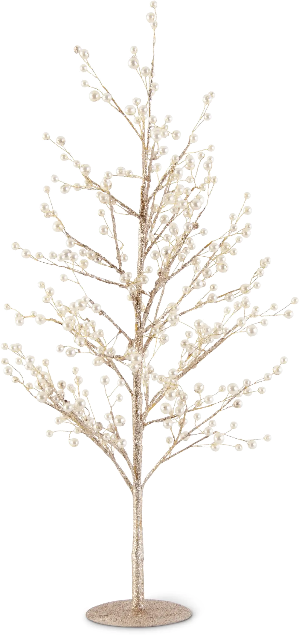 24 Inch Gold Glittered Faux Twig Tree-1