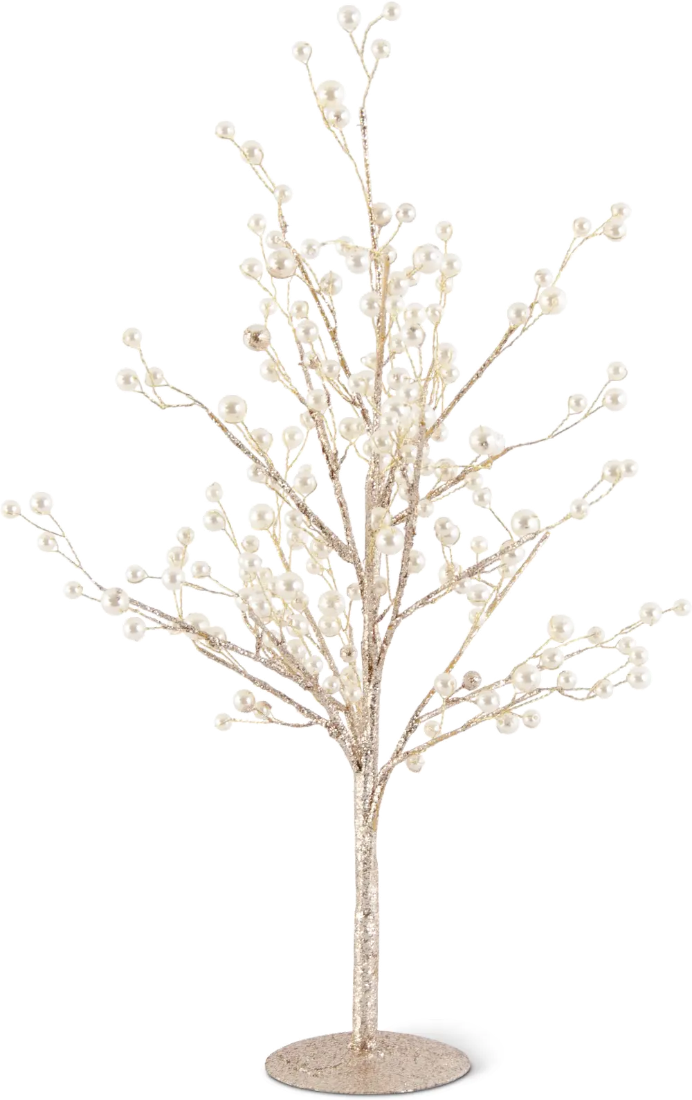 18 Inch Gold Glittered Faux Twig Tree-1