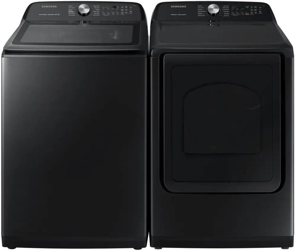 KIT Samsung Top Load Washer and Dryer Pair - Black 5400-1
