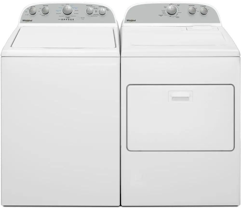 .WHP-4955-W/W-ELE-PR Whirlpool Top Load Washer and Dryer Pair - White Electric-1