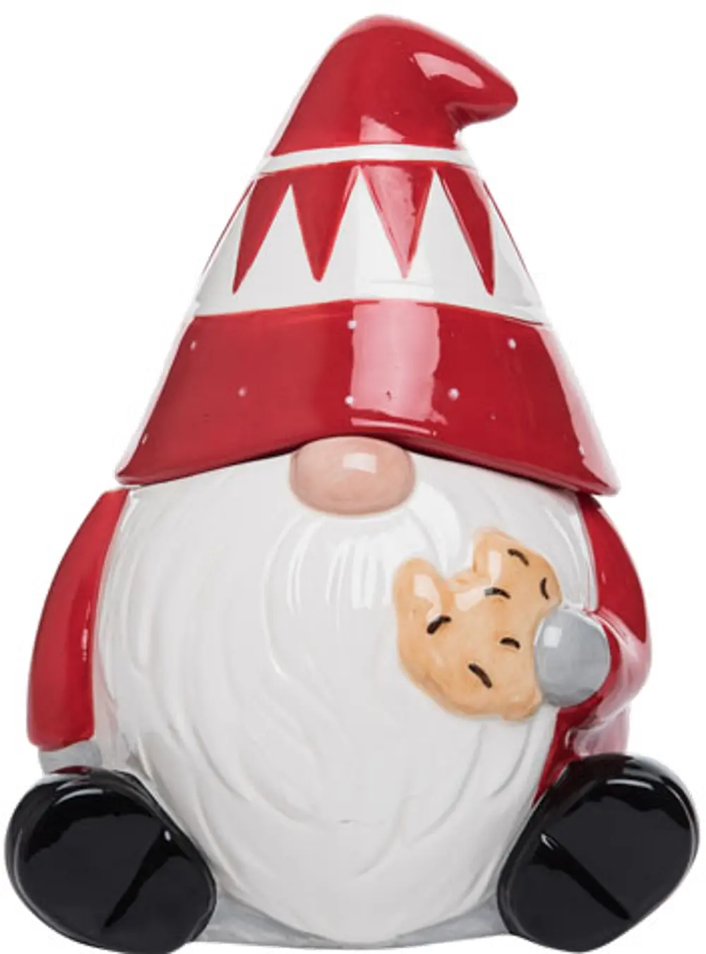 Red Gnome with Cookie Treat Jar-1