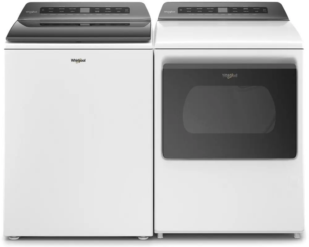 .WHP-5100-W/W-GAS-PR Whirlpool Gas Laundry Pair with Top Load Washer - White-1