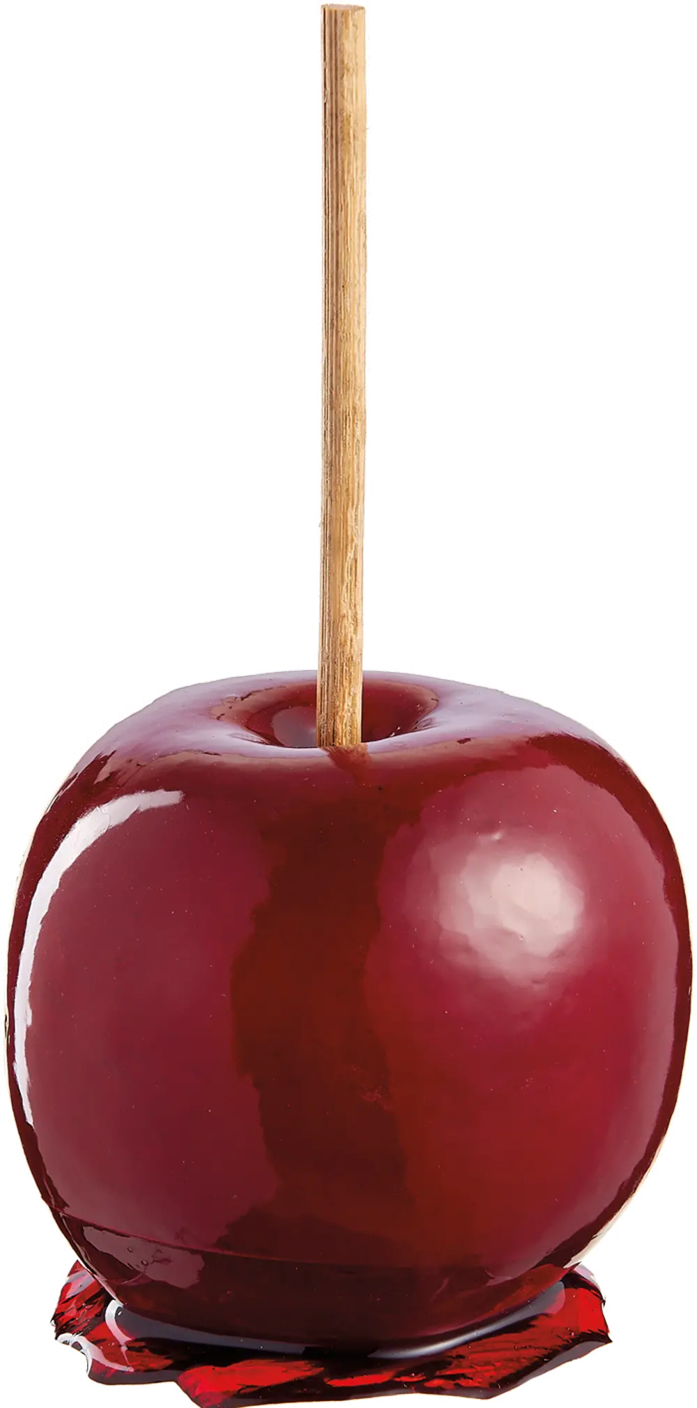 Red 8 Inch Faux Candy Apple Halloween Decoration-1