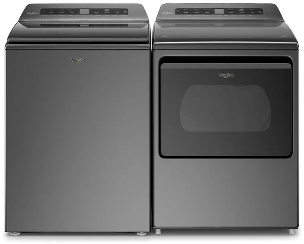 .WHP-5105-CRM-ELE-PR Whirlpool Top Load Laundry Pair - Chrome Shadow-1