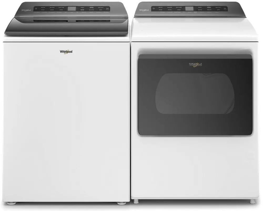 KIT Whirlpool Laundry Pair with Top Load Washer - White-1