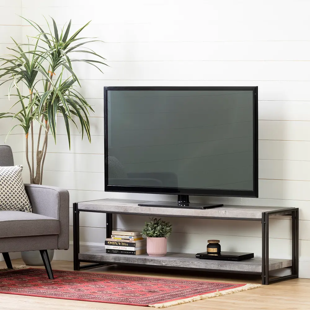 12472 Gimetri Driftwood Gray TV Stand - South Shore-1