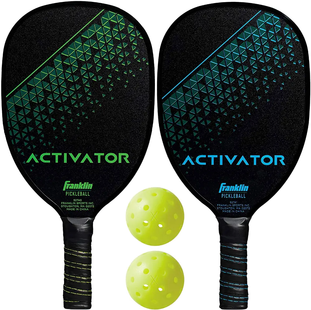 Franklin Activator Pickleball 2 Player Wood Paddle and Ball Set-1