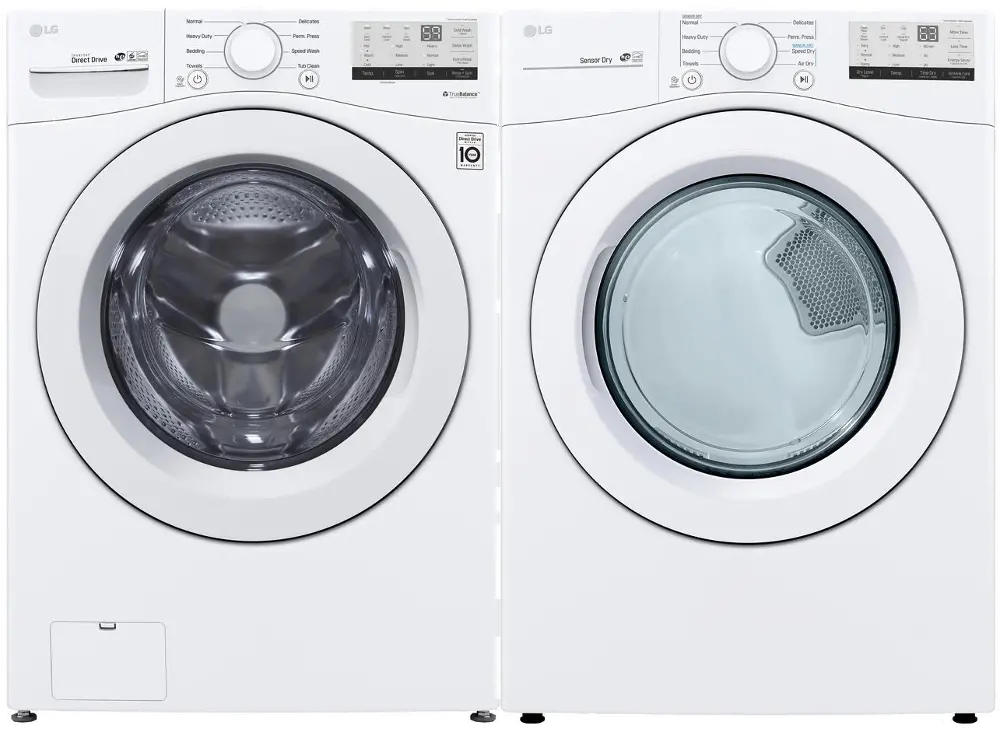 KIT LG White Electric Dryer Pair - 3400 Series-1