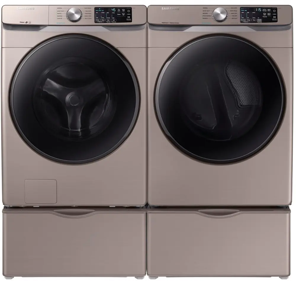 .SUG-6100-CHP-ELE-PR Samsung Laundry Pair with Front Load Washer and Dryer - 6100CH Champagne-1