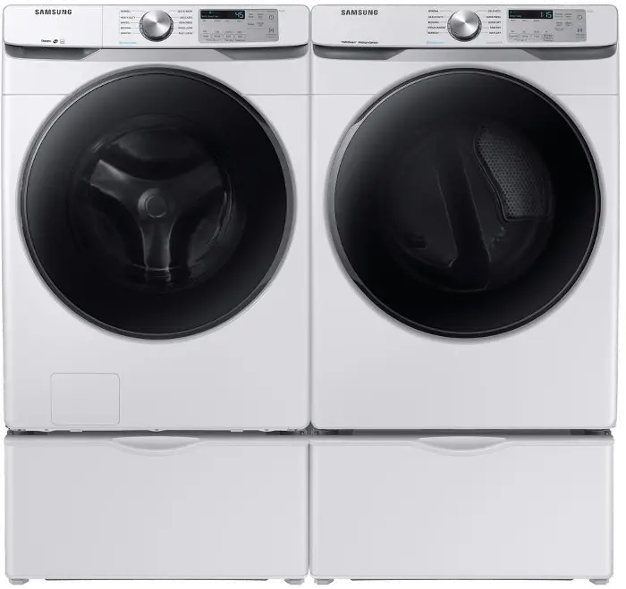 Samsung WF6100 Laundry Pair - White | RC Willey
