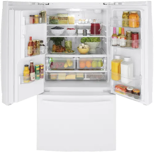 25 cu. ft. 4-Door French Door Refrigerator in White