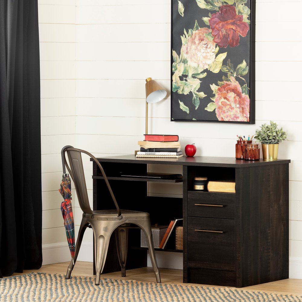 Gravity Rubbed Black Desk - South Shore