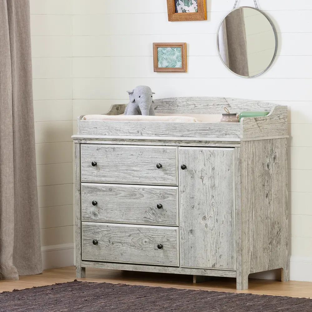 12672 Cotton Candy Pine Changing Table-1