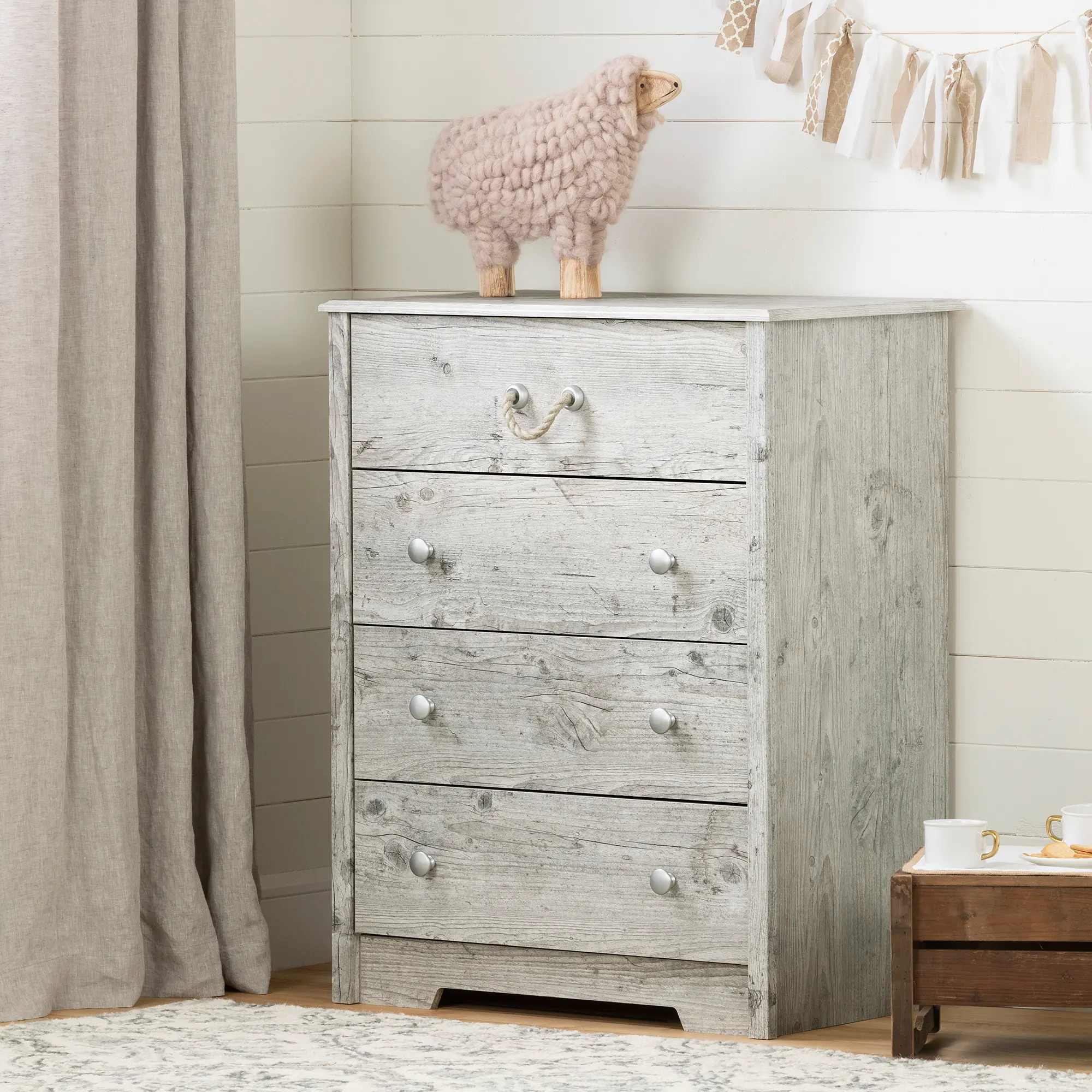 Navali Seaside Pine Chest of Drawers - South Shore