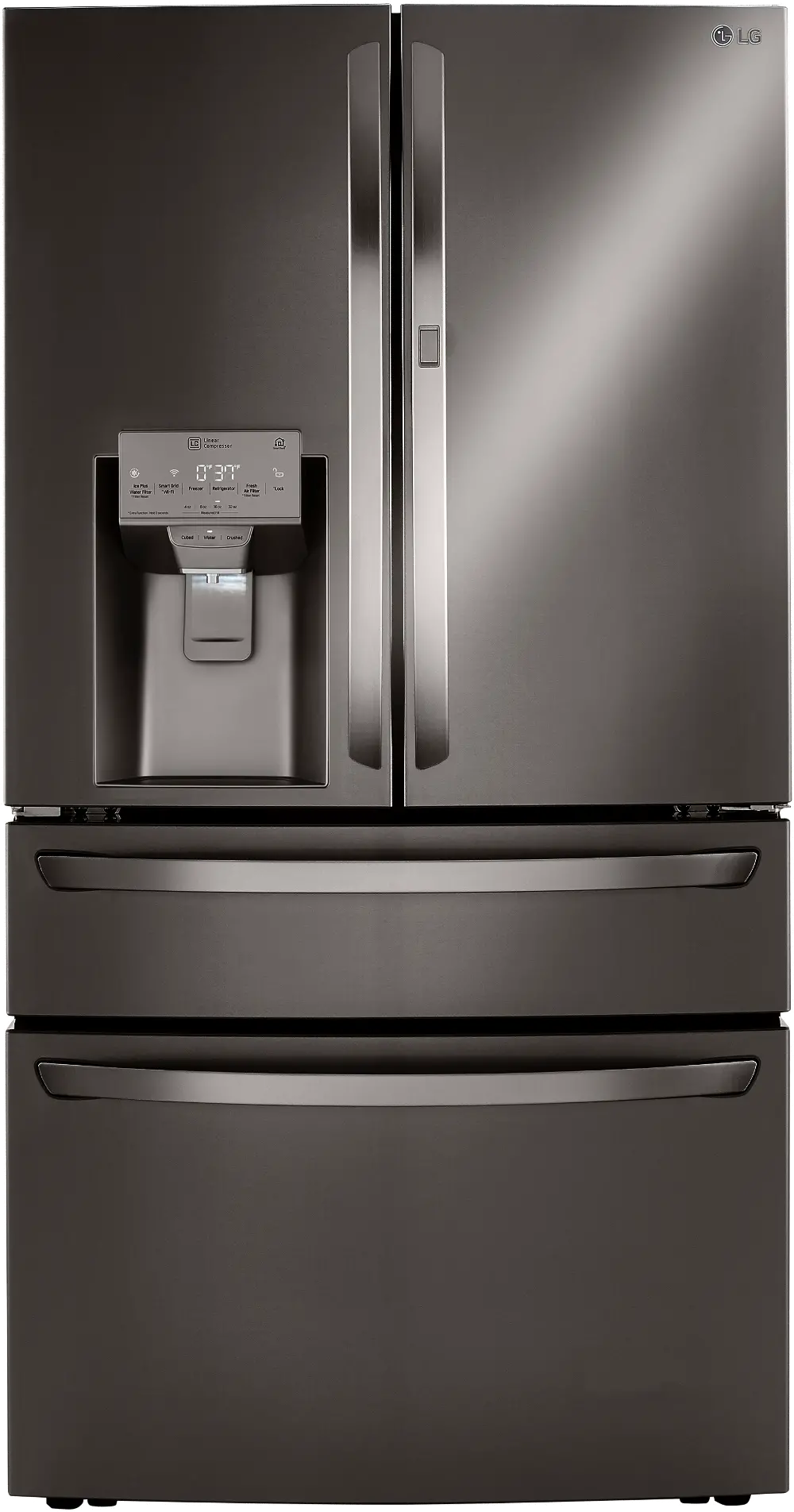 LRMDS3006D LG 29.5 cu ft French Door in Door Refrigerator - Black Stainless Steel-1