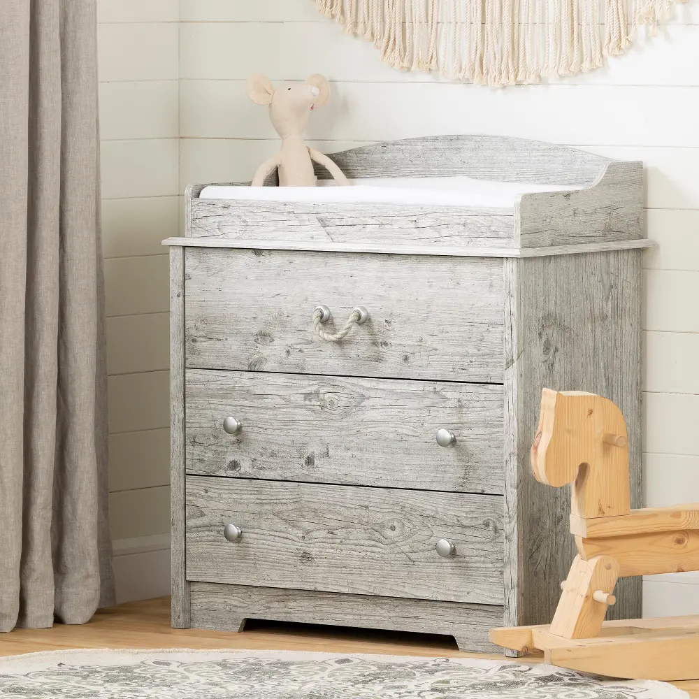 12716 Navali Seaside Pine Changing Table - South Shore-1