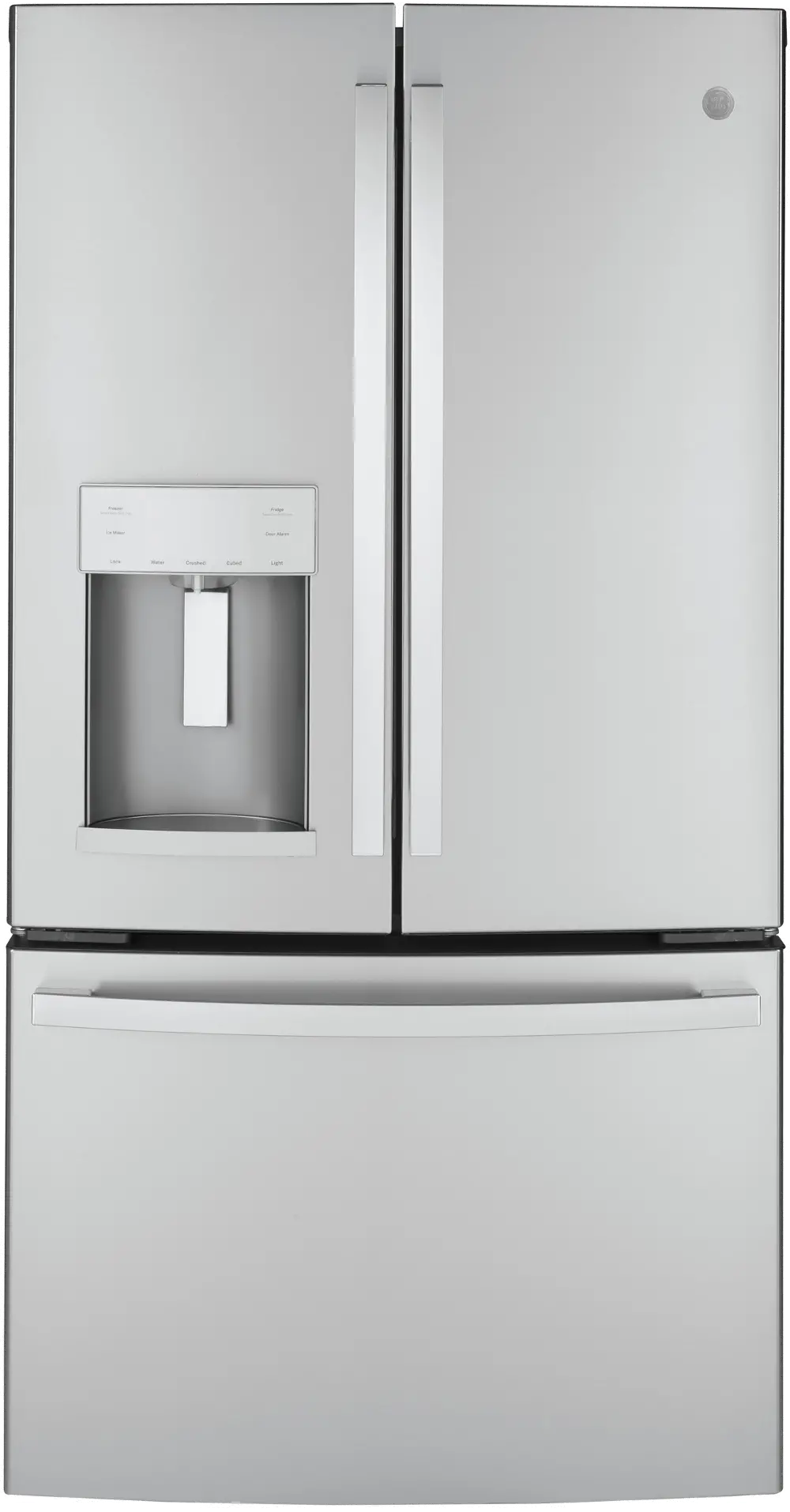 GYE22GYNFS GE 22.08 cu ft French Door Refrigerator - Counter Depth Stainless Steel-1