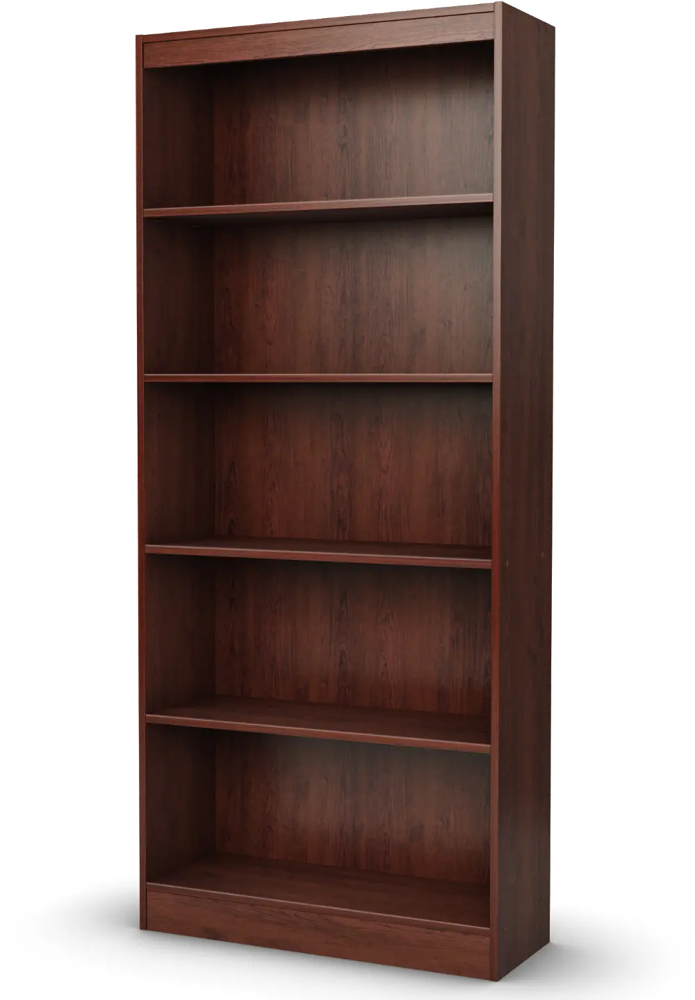 7246768C Royal Cherry 5-Shelf Bookcase - Axess-1