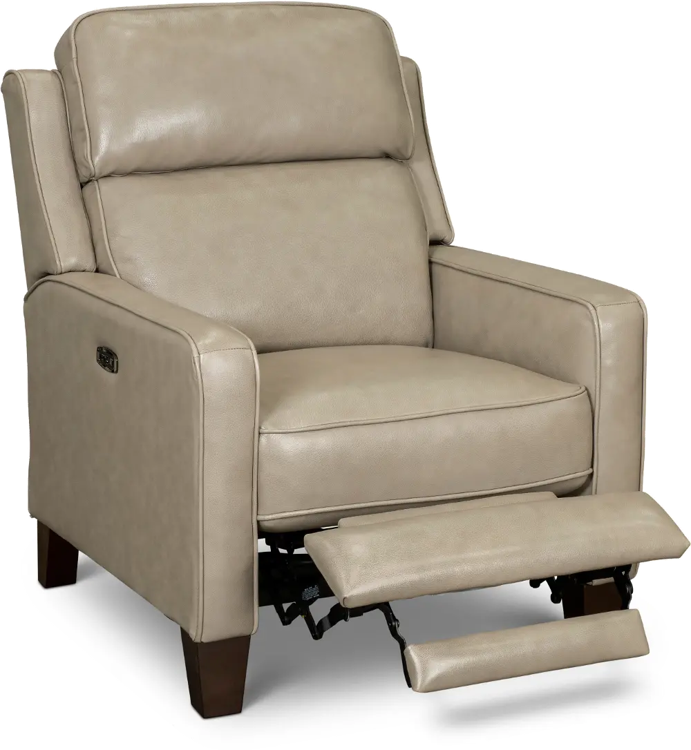 Madrid Taupe Leather Power Recliner-1
