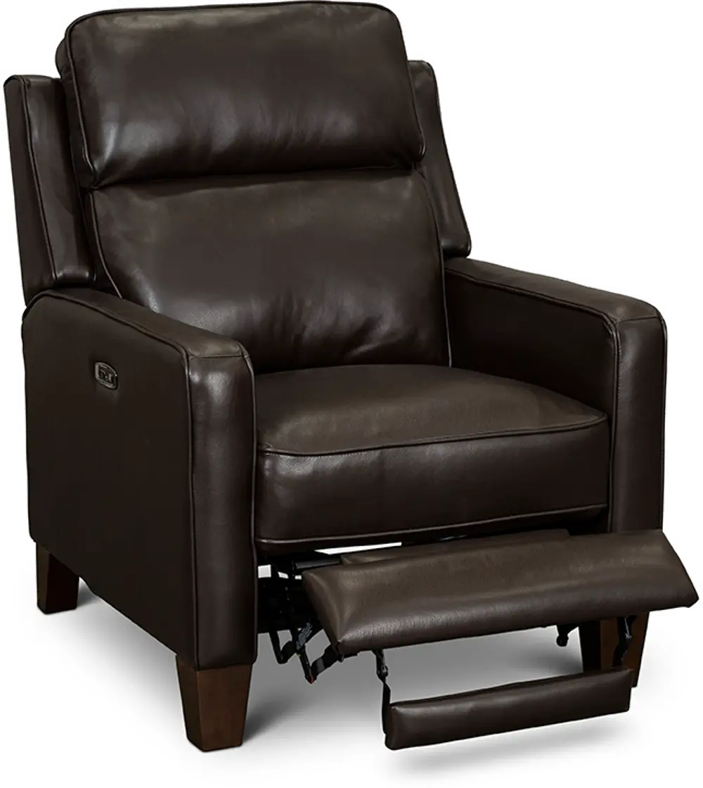 Madrid Chocolate Brown Leather Power Recliner-1