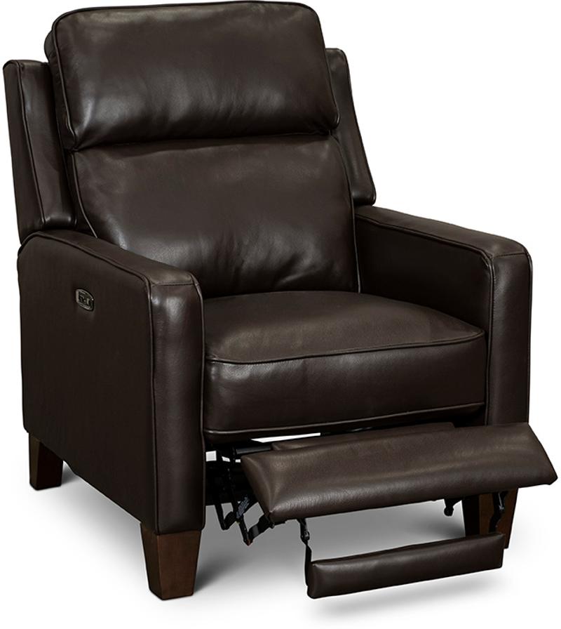 Madrid Chocolate Brown Leather Power, Chocolate Brown Leather Chair