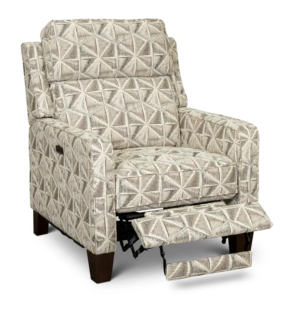 Madrid Cyclone Natural Gray and Beige Accent Power Recliner-1