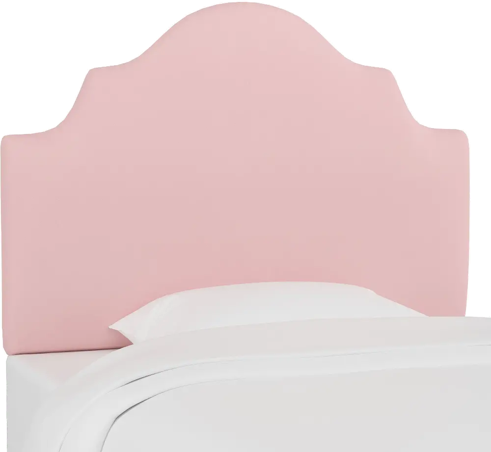 K-840TDCKLGHPNK Light Pink Arched Twin Upholstered Headboard-1