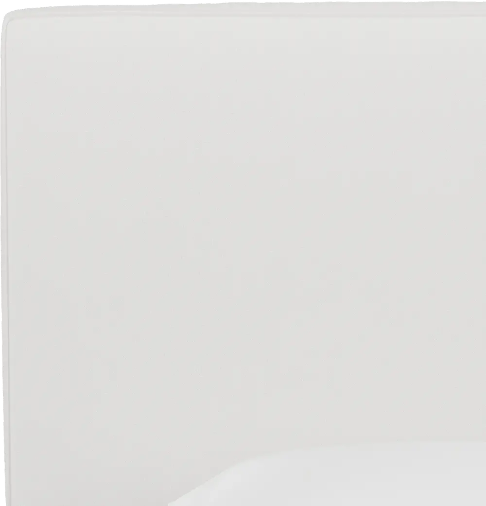 K-480TDCKWHT White Twin Upholstered Headboard-1