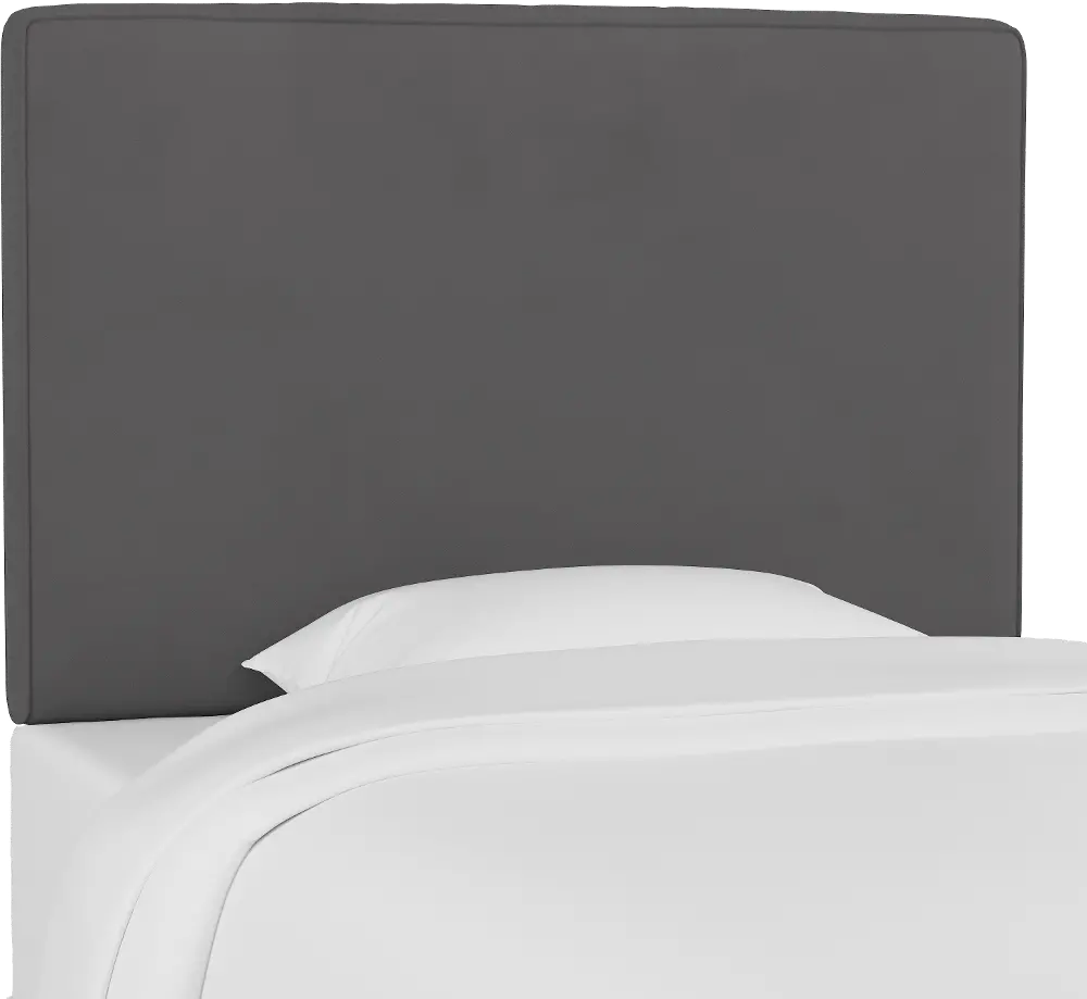 K-480TPRMCHR Premier Charcoal Gray Twin Upholstered Headboard-1