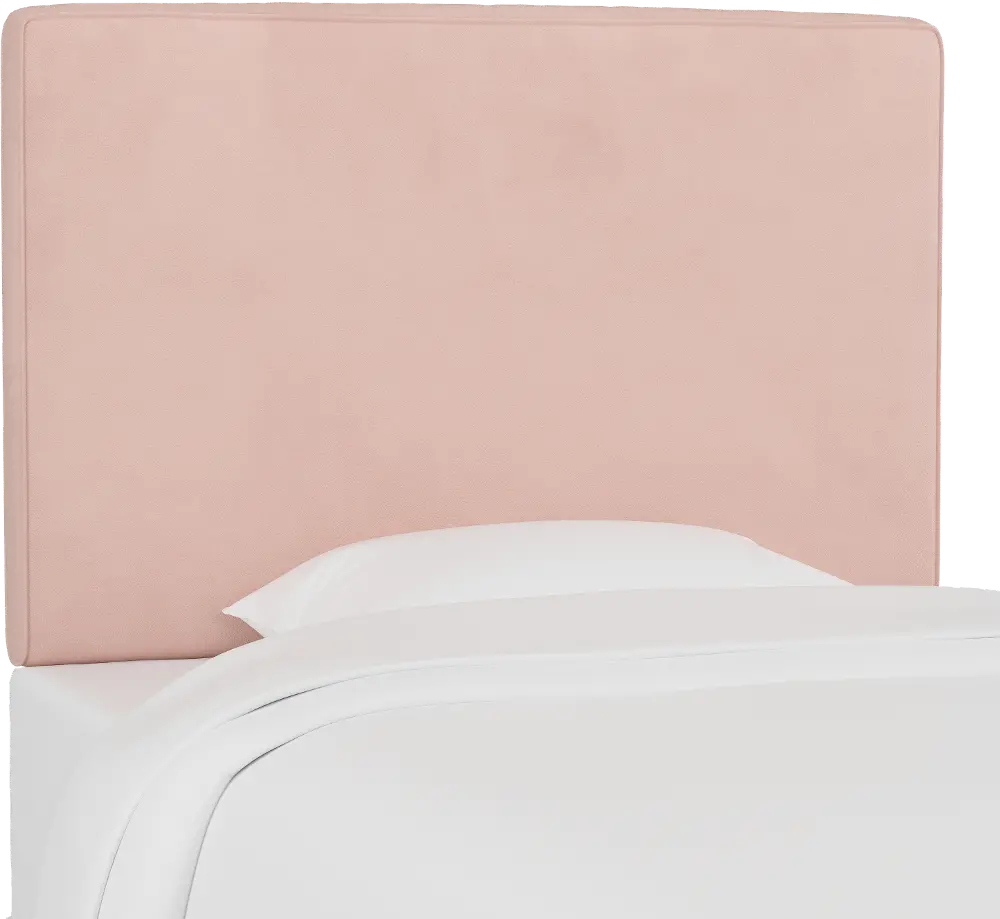 K-481FVLVTBLSH Blush Pink Velvet Full Upholstered Headboard-1
