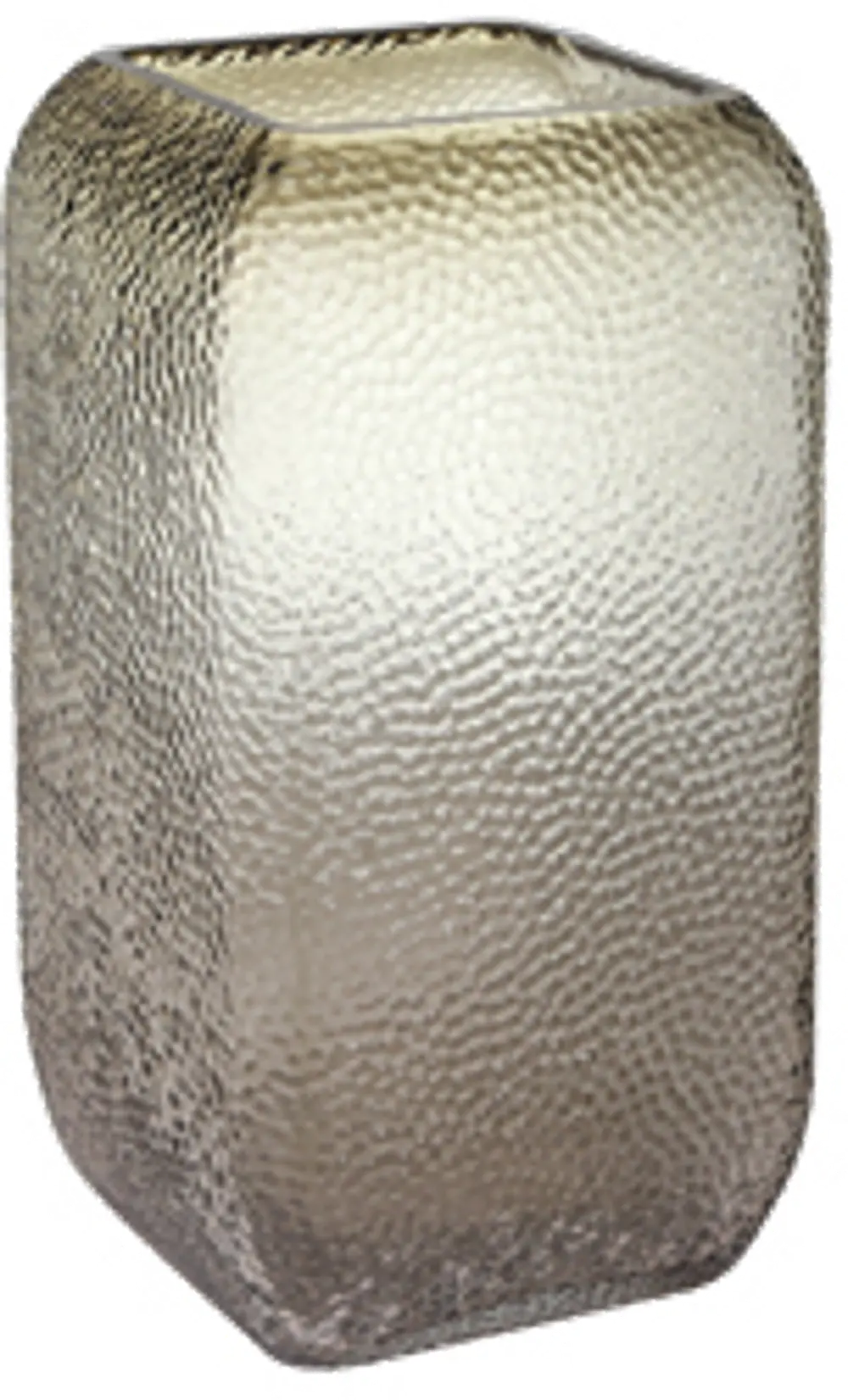 10 Inch Brown Glass Dotted and Textured Vase-1