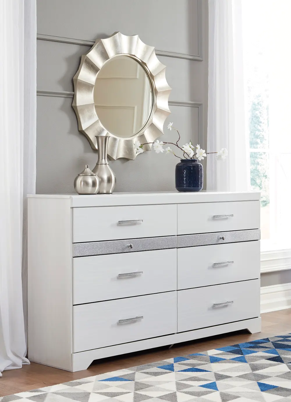 Modern White Dresser - Panarama Place-1
