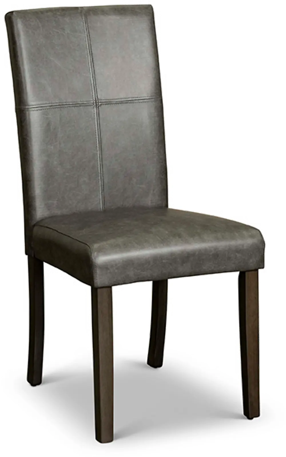 Contemporary Gray Faux Leather Upholstered Dining Room Chair - Pompei-1