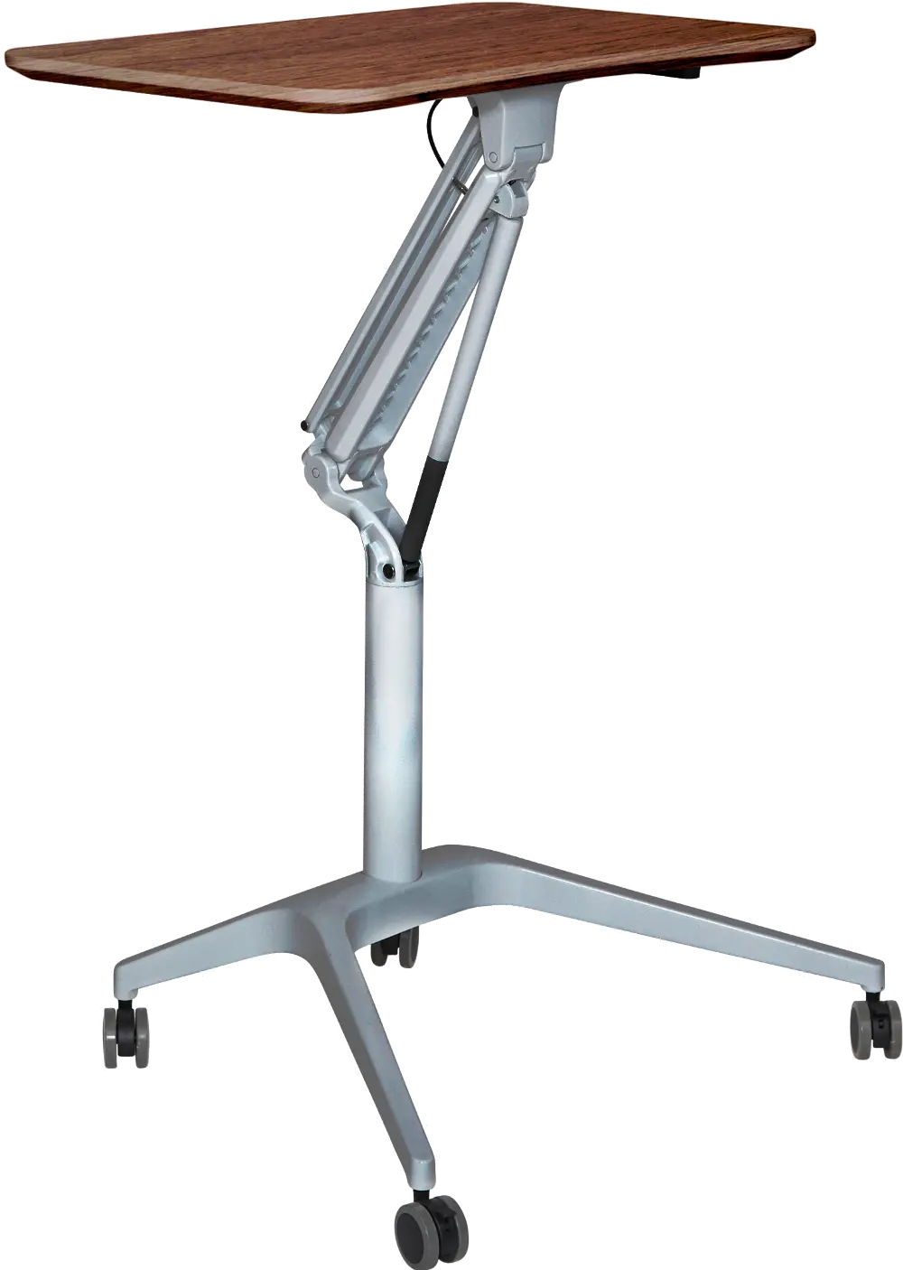 Adjustable Height Stand Up Workpad Desk - Walnut-1