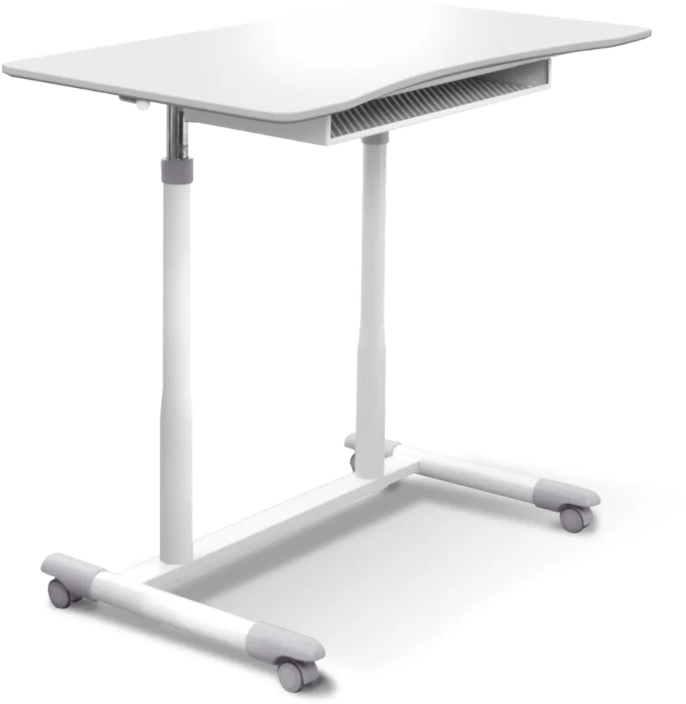 Adjustable Height Desk - White-1